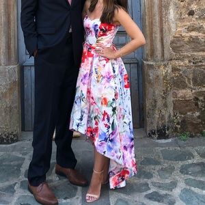 Parker Roxanne Strapless High Low Gown